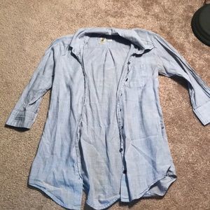 Feminine button down top